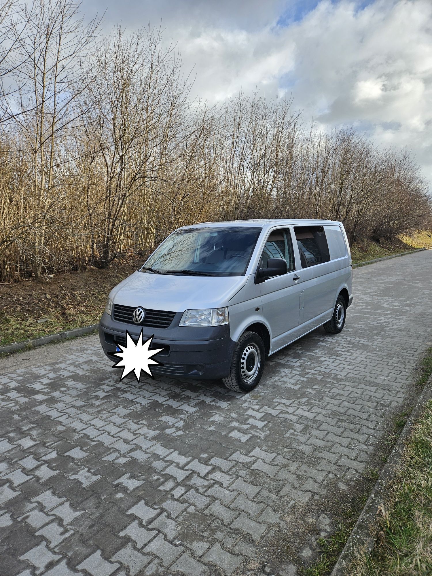 VW Transporter T5 2.5 TDI 131km hak, vat-1, fv23%