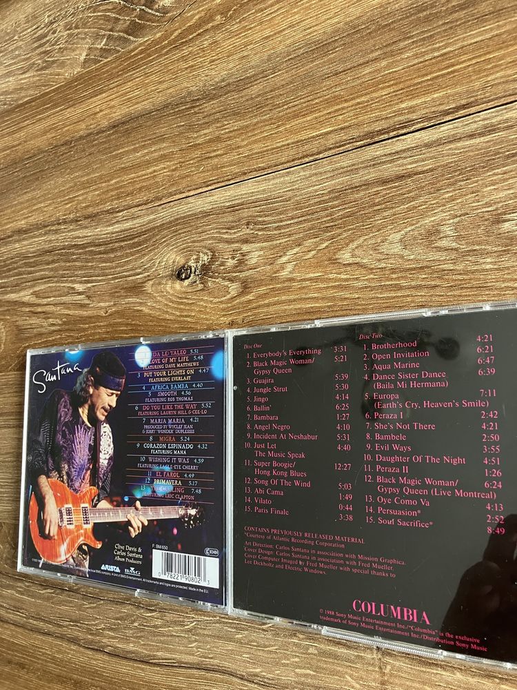 2 plyty CD Carlos Santana