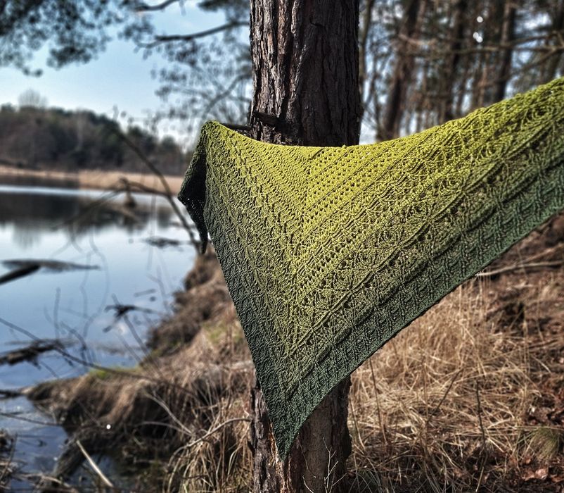 Chusta ręcznie robiona na szydelku