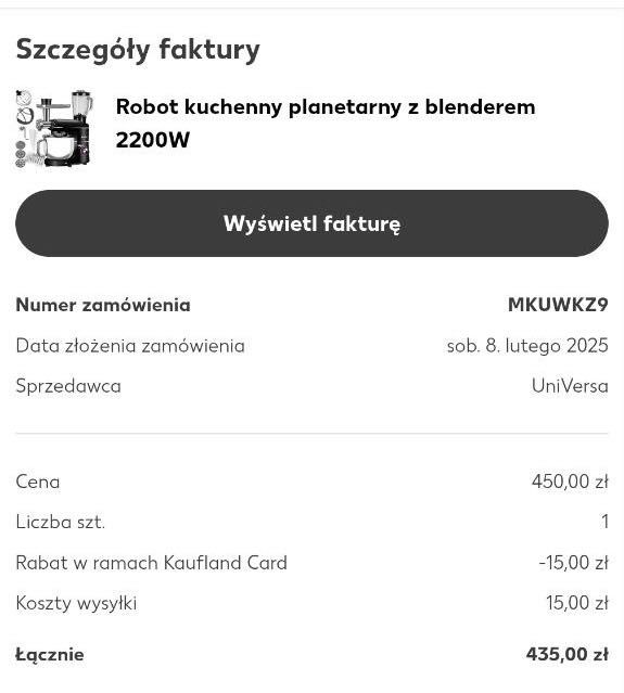 Robot kuchenny planetarny z blenderem 2200W