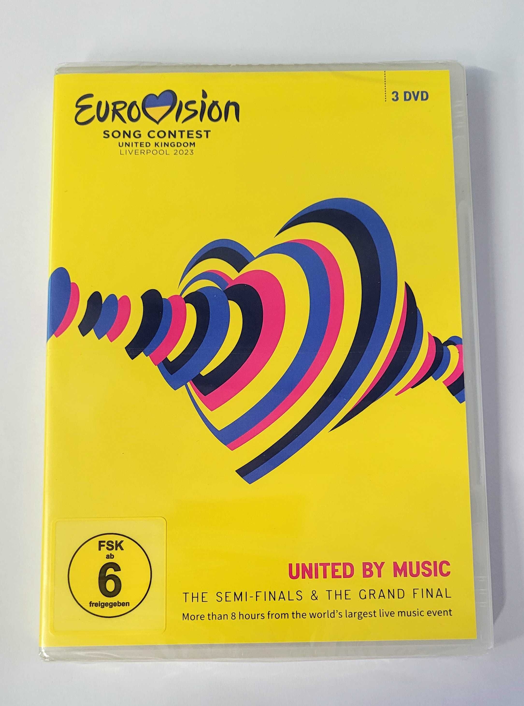 Eurovision Song Contest 2023 Liverpool 3x DVD Eurowizja FOLIA