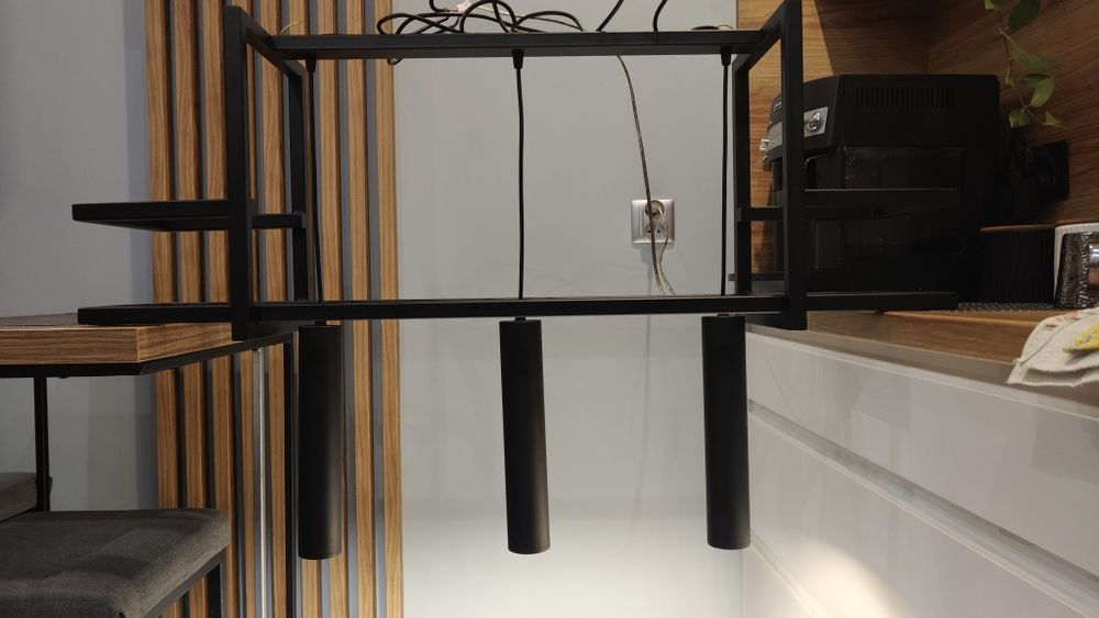 Lampa, żyradndol nad stół, wyspę podsufitowa, loft, industrial.