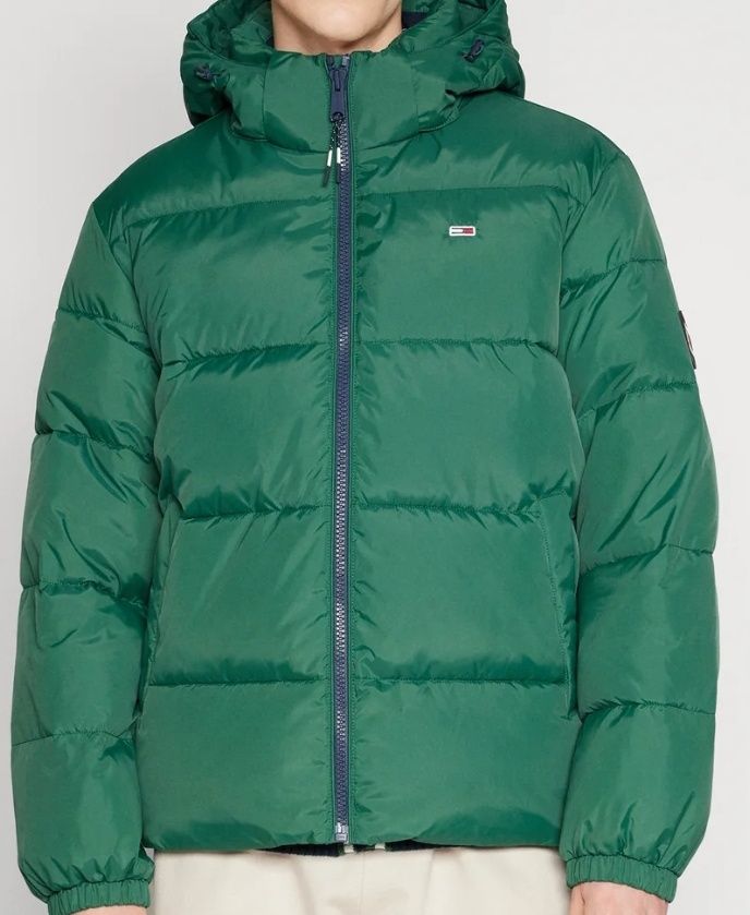 Nowa męska kurtka zimowa Tommy Hilfiger zielona M 2024 okazja Łódź