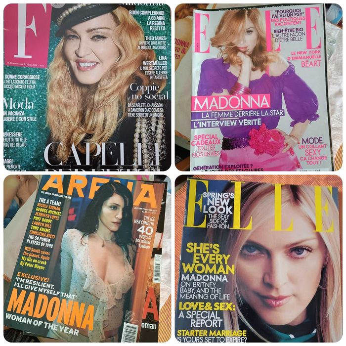 Madonna revistas estrangeiras e portuguesas em bom estado como novas