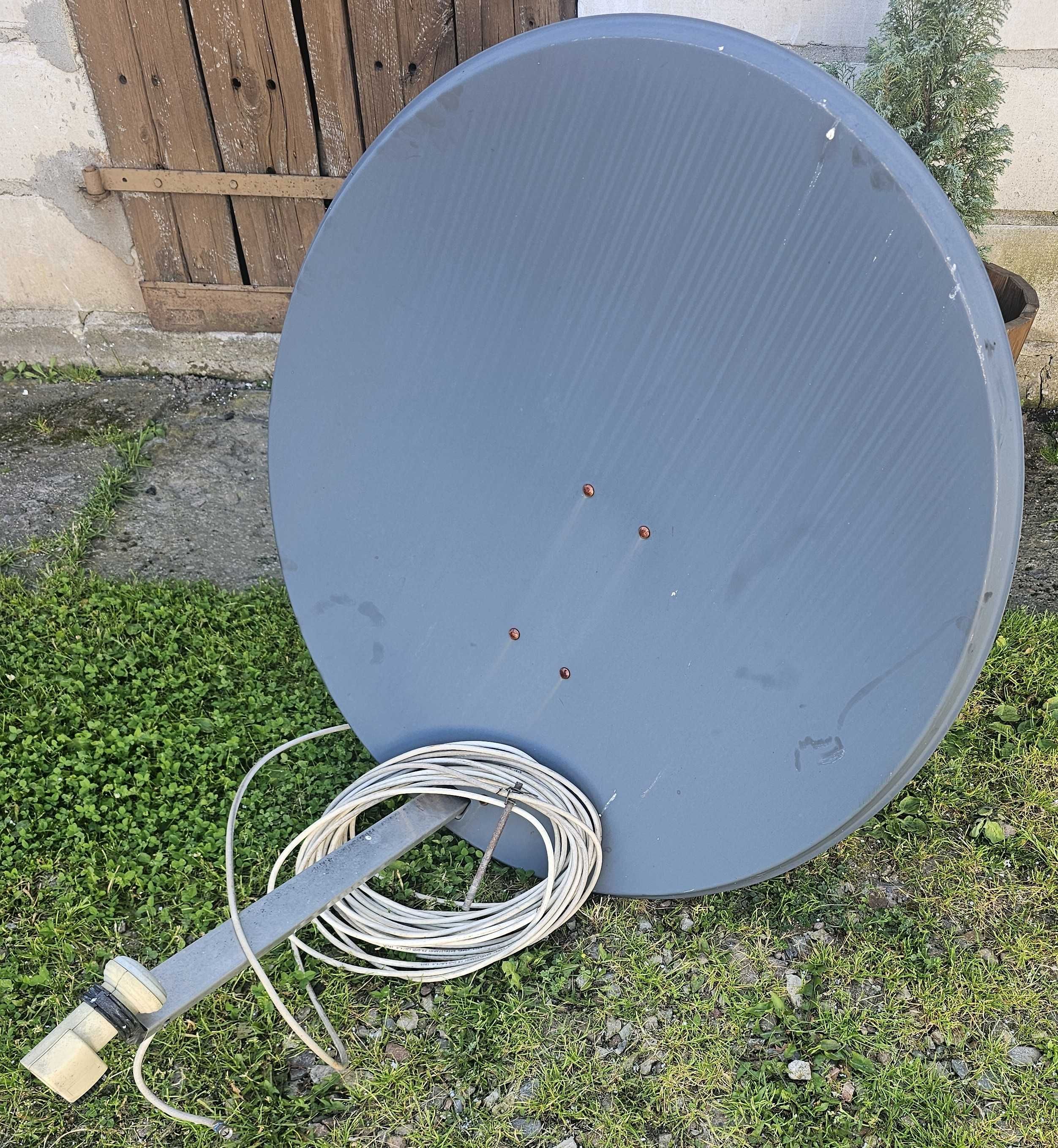 Antena satelitarna 100x90cm + konwerter + przewód koncentryczny