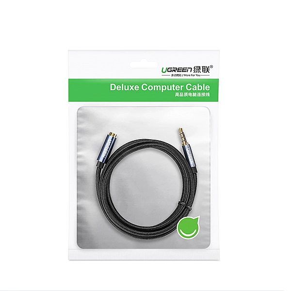 Ugreen adapter przejściówka mini jack 3,5mm 1m niebieski (av118)