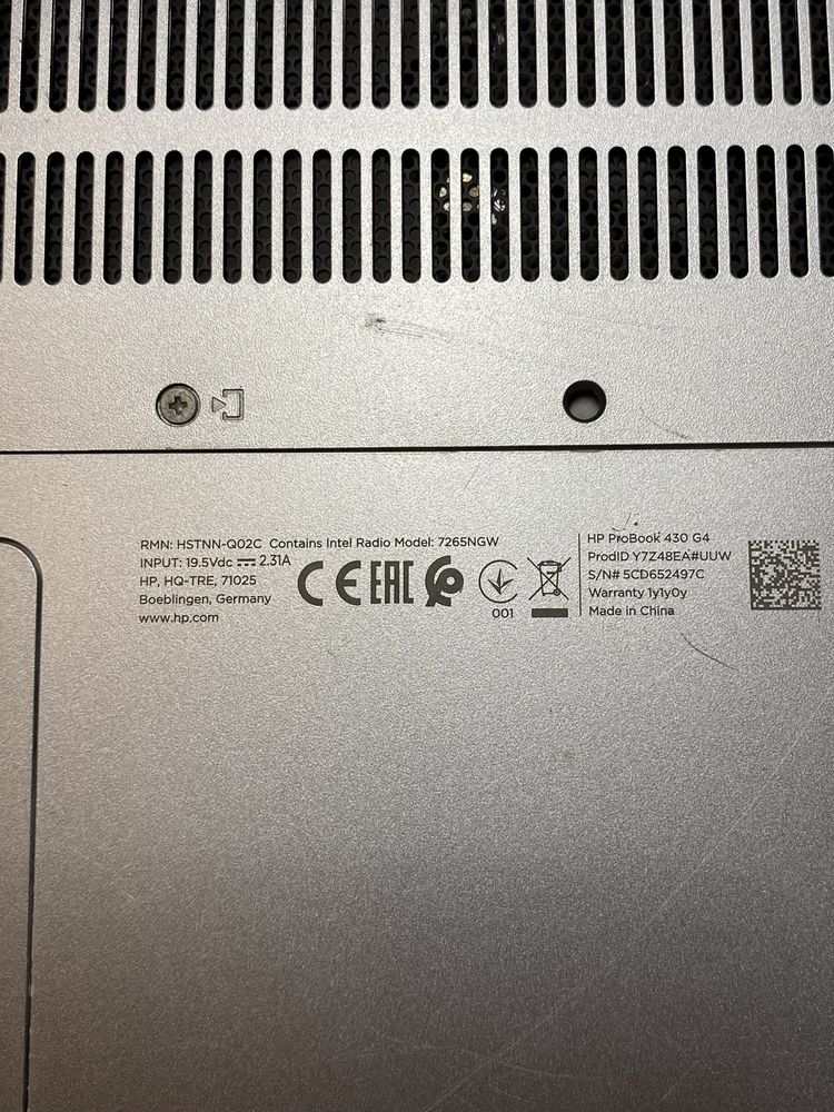 HP ProBook 430 G4 14” FullHD/ 8GB RAM/120Gb SSD/ i3-7100! D867