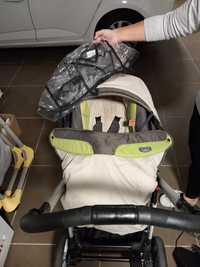 Carrinho de bebé com alcofa e cadeira de passeio