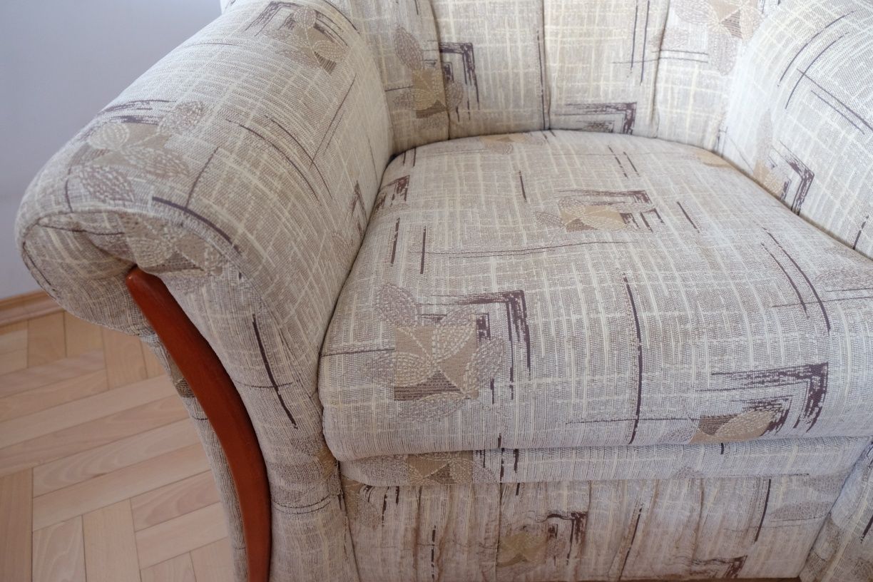 Fotel i sofa rozkladana z funkcją spania stan IDEALNY
