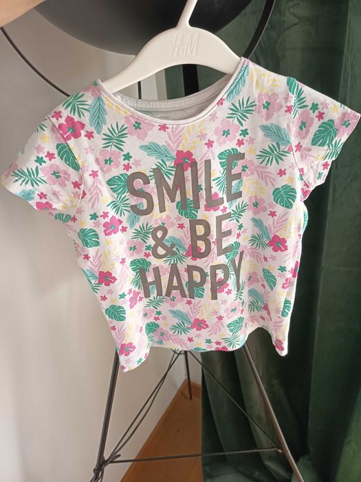 Primark t-shirt w kwiaty 104cm 3-4 lata