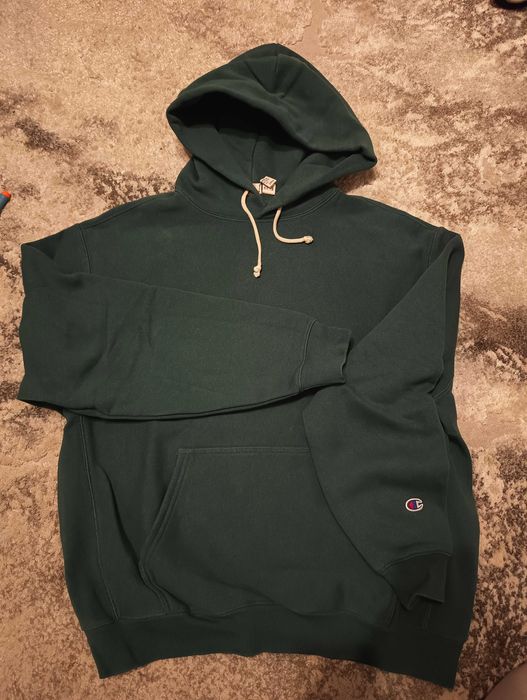 Zielona męska bluza z kapturem Champion