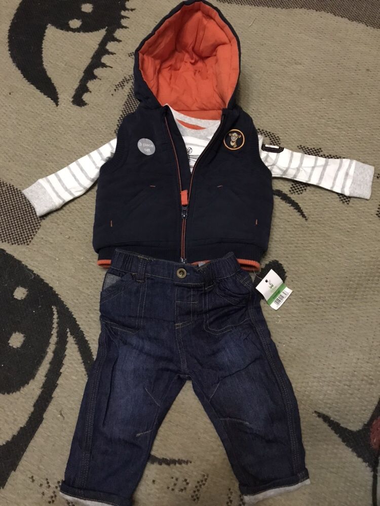 Классный комплект для мальчика, George, Disney, на 3-6 месяцев, джинсы