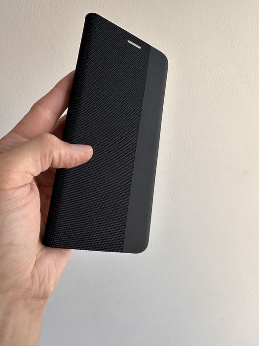 Etui z klapką + szkło hartowane do Xiaomi Redmi 14C – czarne