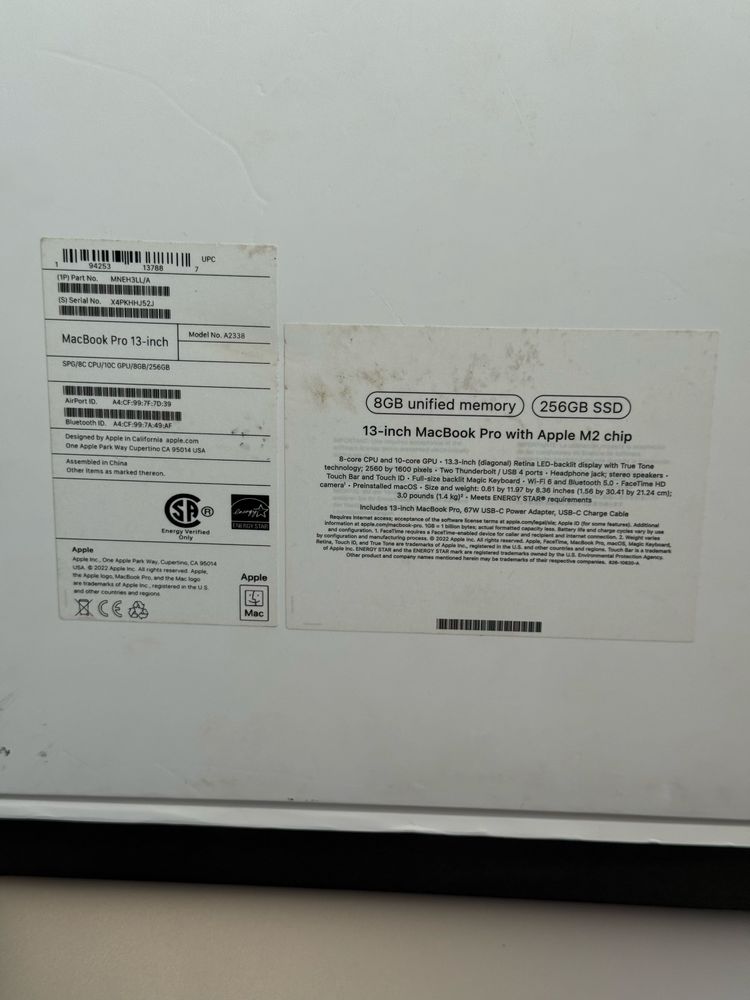 MacBook Pro 13ʼ M2 2022 icloud