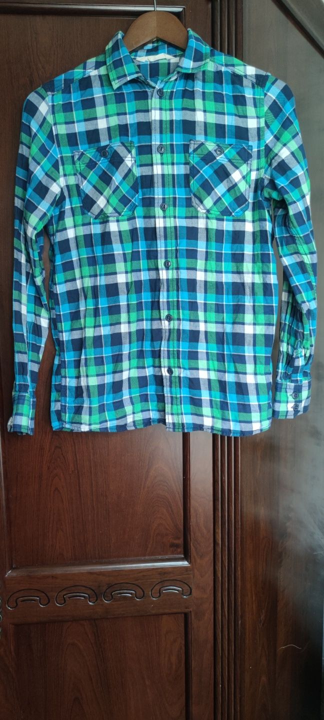Рубашка H&M 164 размер хлопок для мальчика подростка