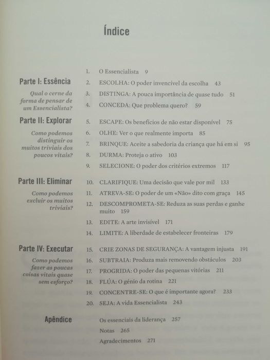 Essencialismo - Aprenda a fazer menos mas melhor (1ª edição)