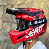 Шлем Leatt, мотошлем леат 2.5, шлем на мотоцикл, шолом для ендуро