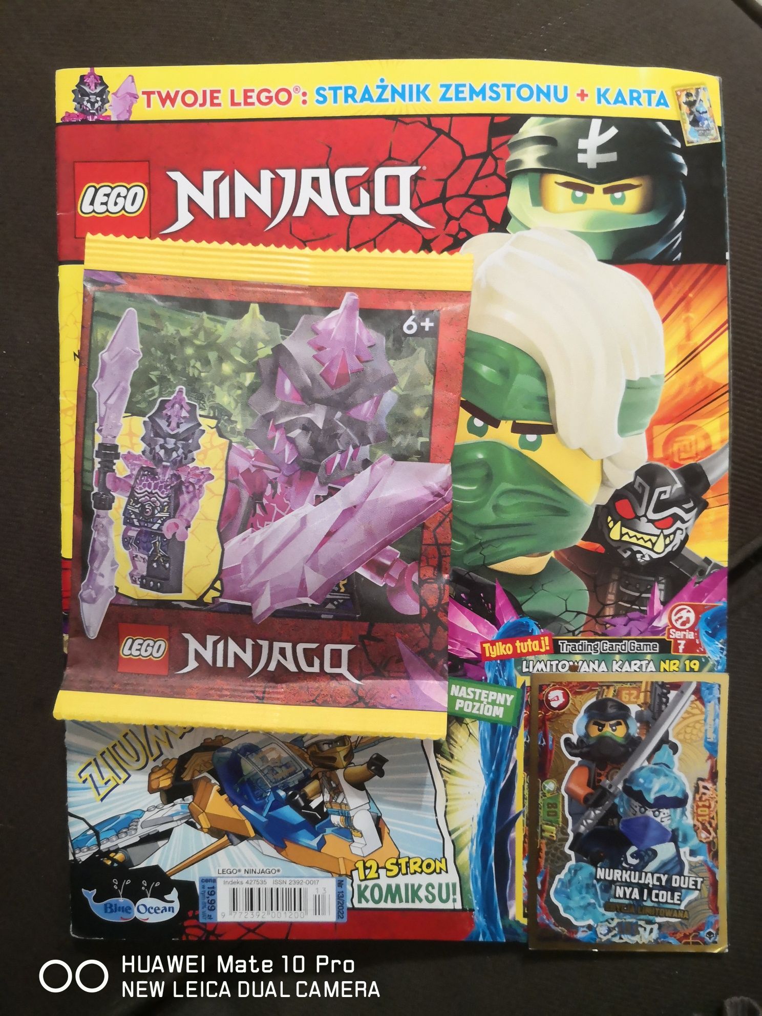 Lego Ninjago 13/2022 magazyn figurka NJO765 Strażnik zemstonu karta