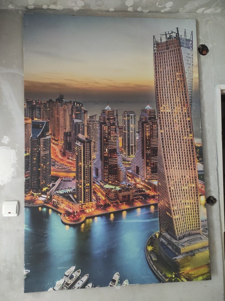 Obraz panoramy Dubaju DUŻY