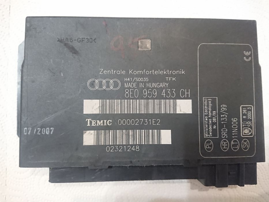 Moduł komfortu AUDI A4 B6 B7 8E0 433CH