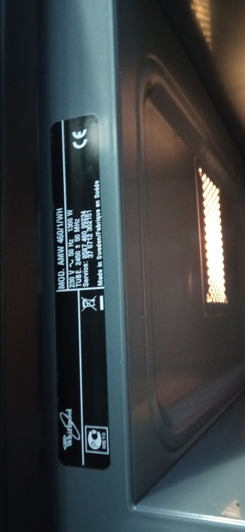 Мікрохвильова піч Whirlpool AMW 460/1/Wh