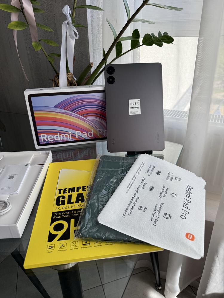 В ПОДАРУНОК чохол та скло. Планшет redmi pad pro graphite gray 128g