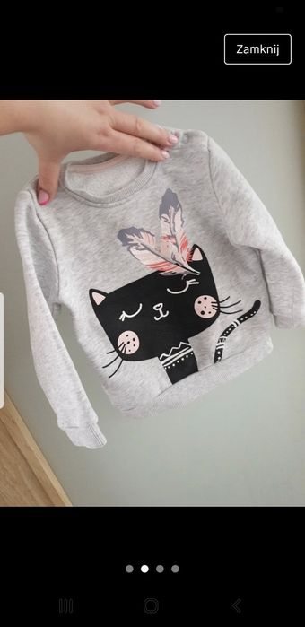 Bluza kotek Lupilu 74/80