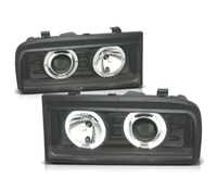 FARÓIS ANGEL EYES CCFL PARA VOLKSWAGEN VW CORRADO 88-95 FUNDO PRETO