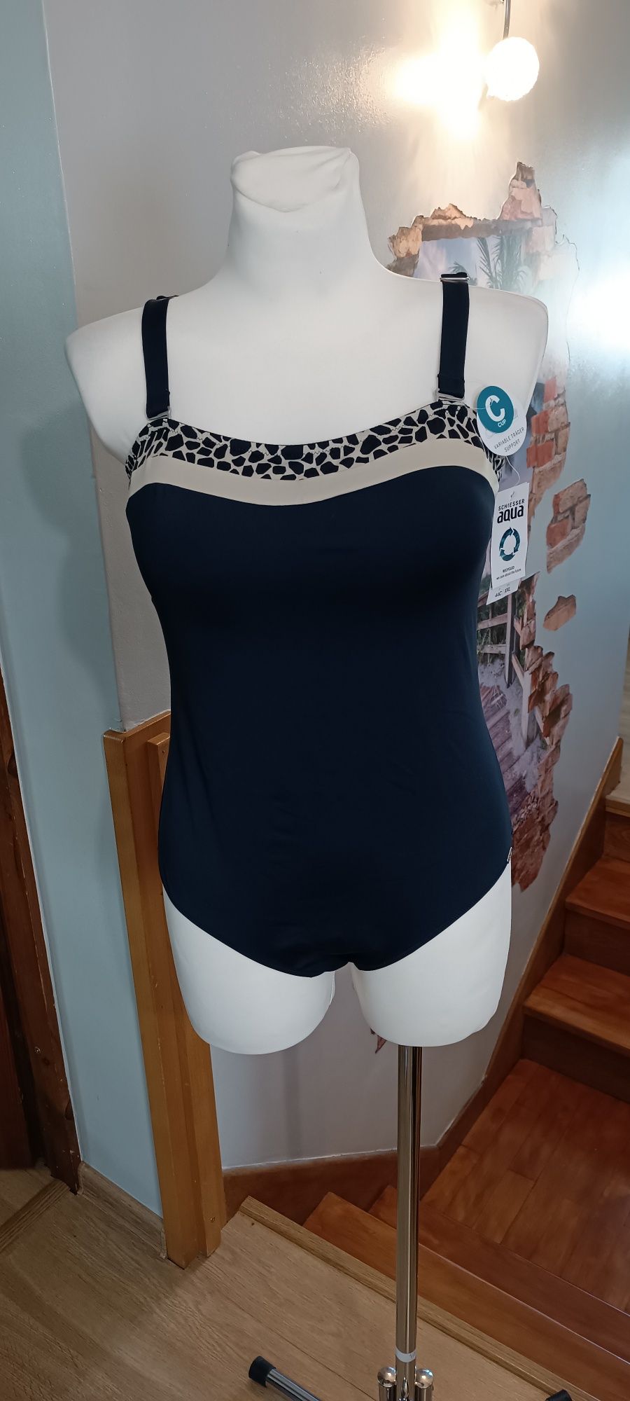 Strój  Kąpielowy Damski AQUA Schesser r. 44C/XXL. Nowy