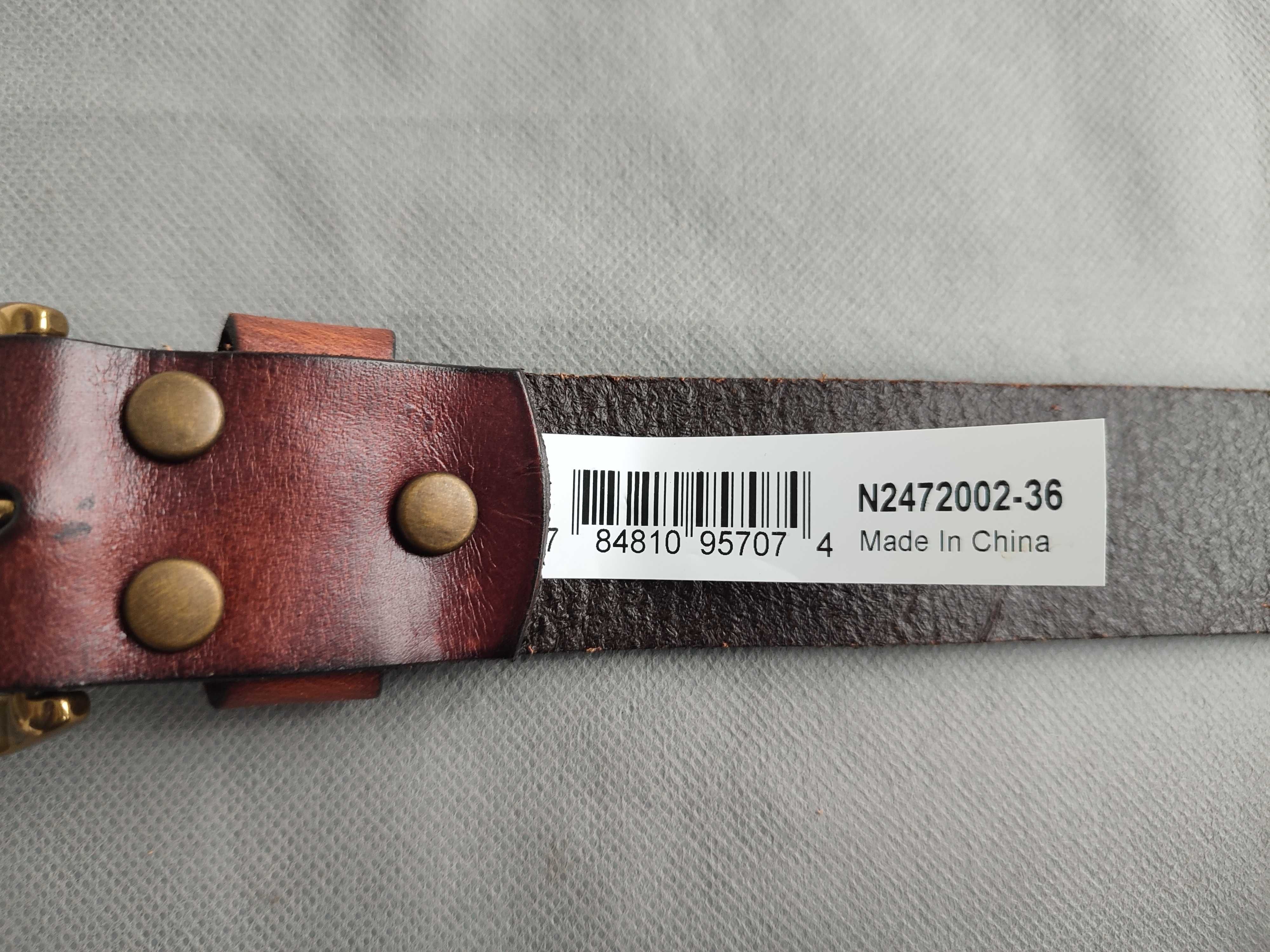 Шкіряний ремінь Nocona 12 gauge (12-й калібр) N2472002, розмір 36
