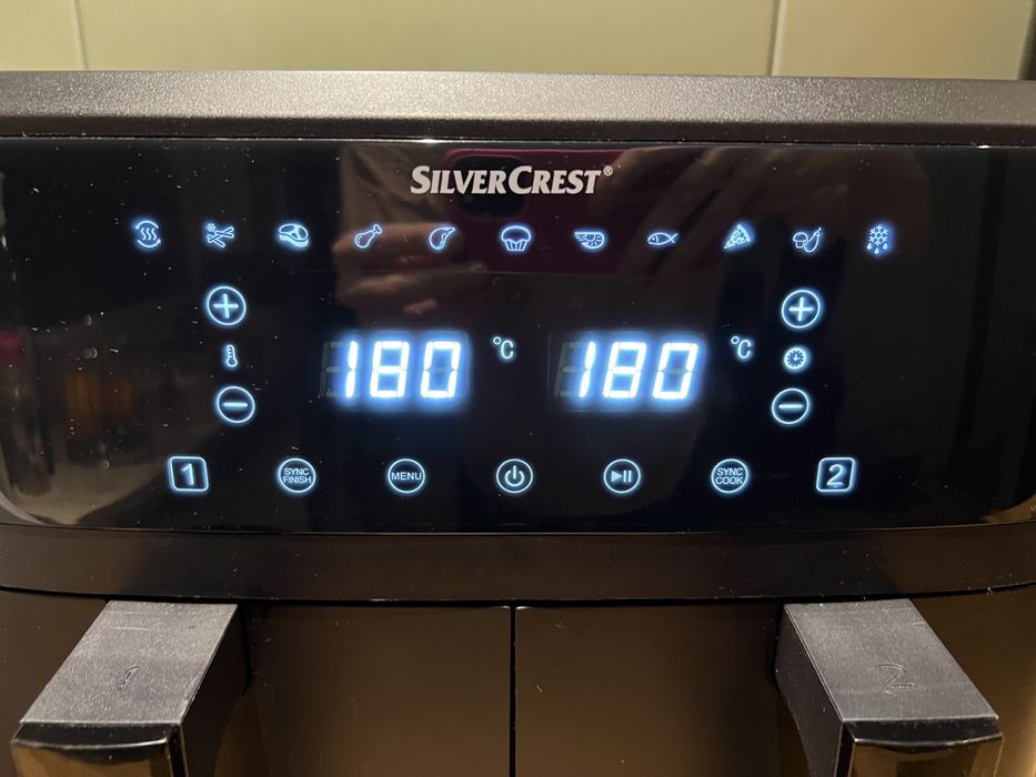 Airfryer dwukomorowy 2600W SilverCrest