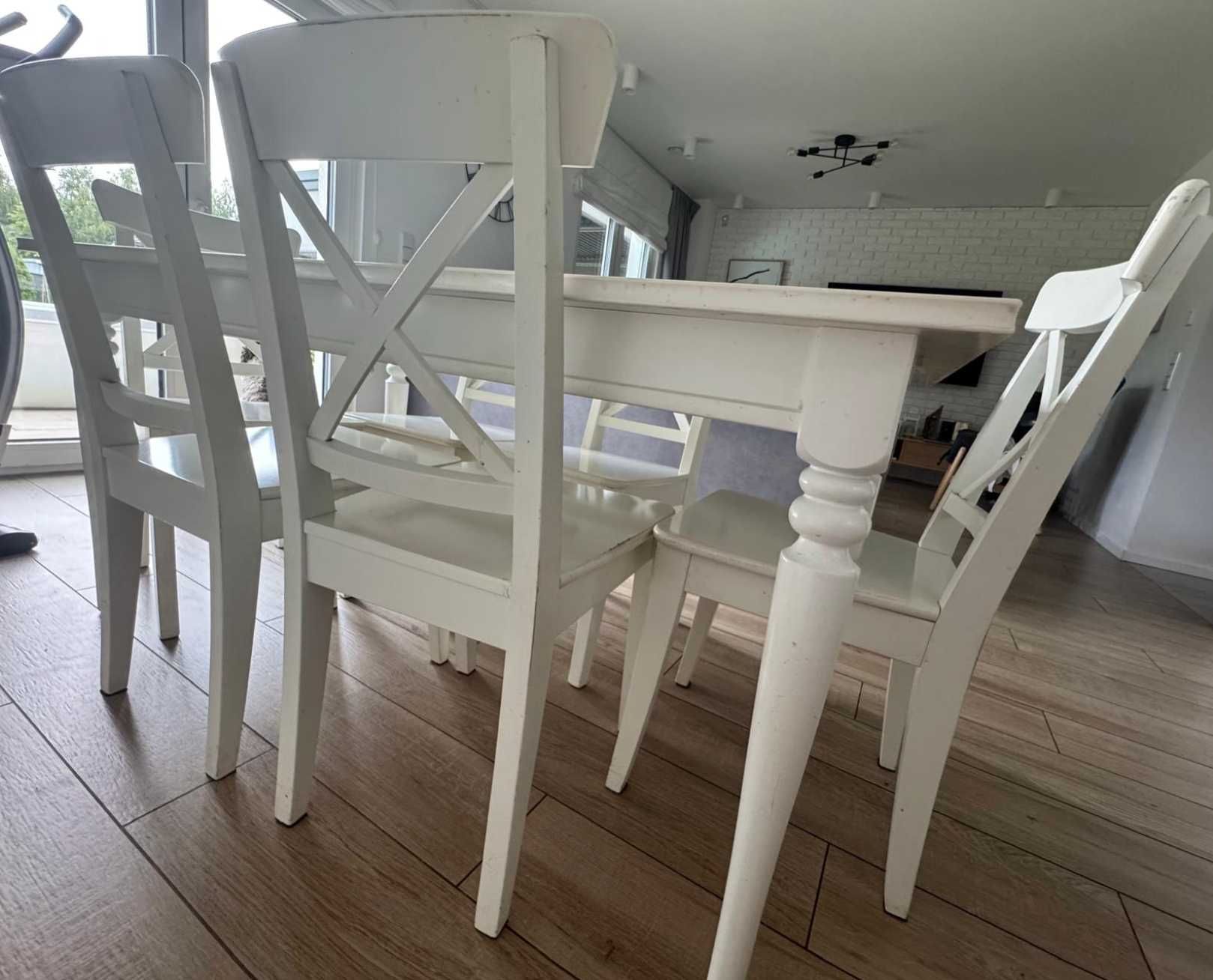 Stół i 6 krzeseł IKEA Danderyd / Ingolf