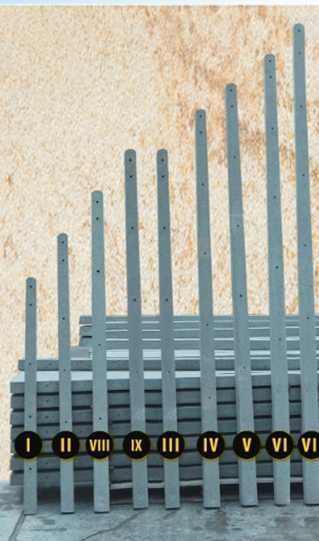 słupki betonowe do malin, siatek i sadów