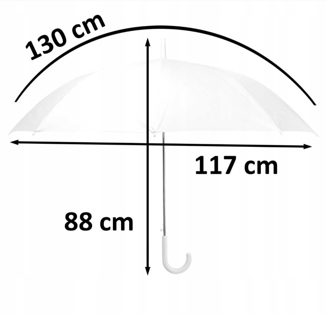 Parasol biały ślubny