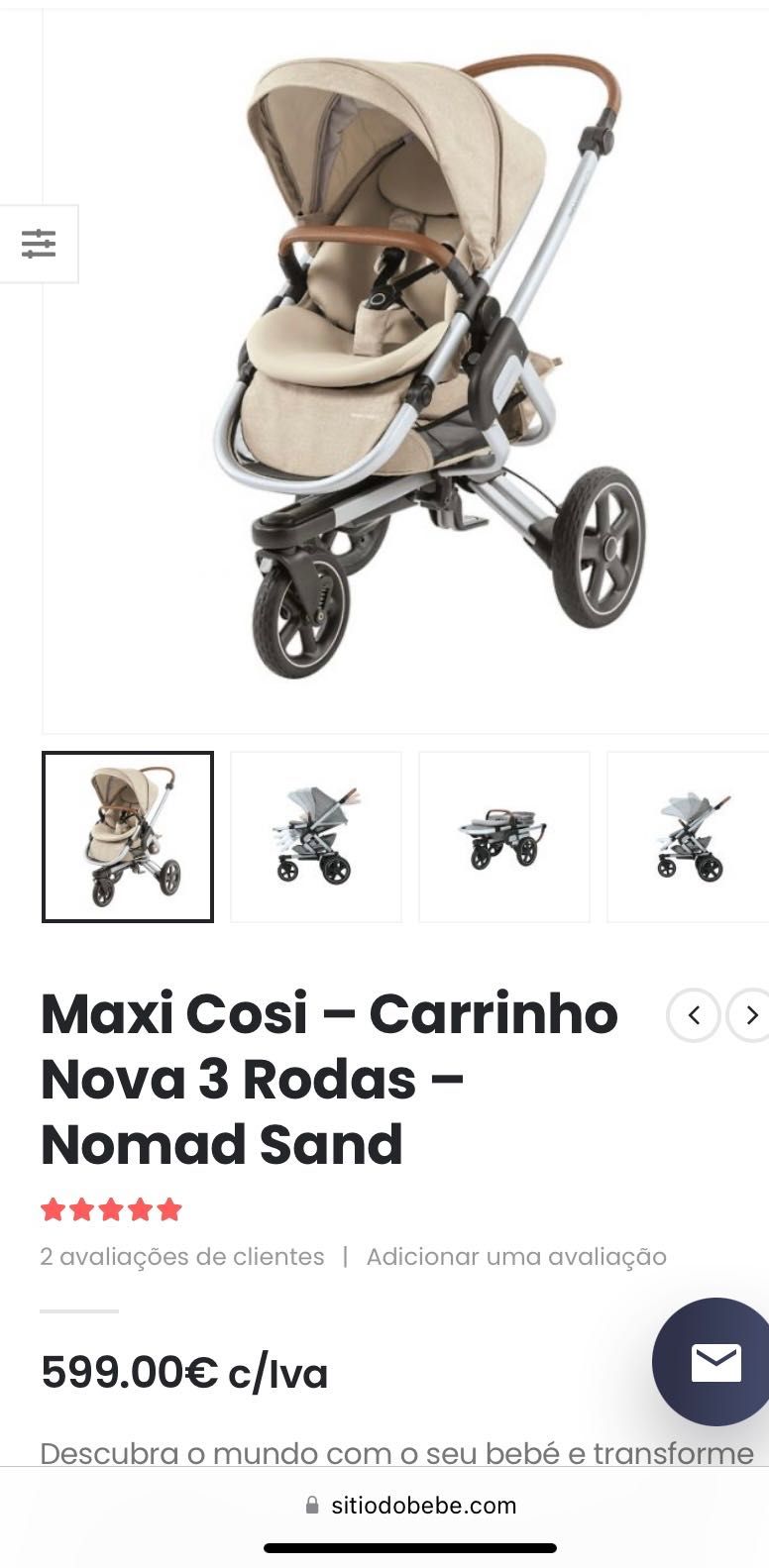 Carrinho NOVA Bebe confort - GARANTIA VITALÍCIA