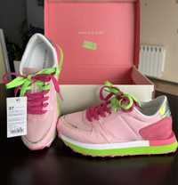 Sneakersy damskie/adidasy Nylon Red Pink - 37- wypadają na 36- nowe!!!