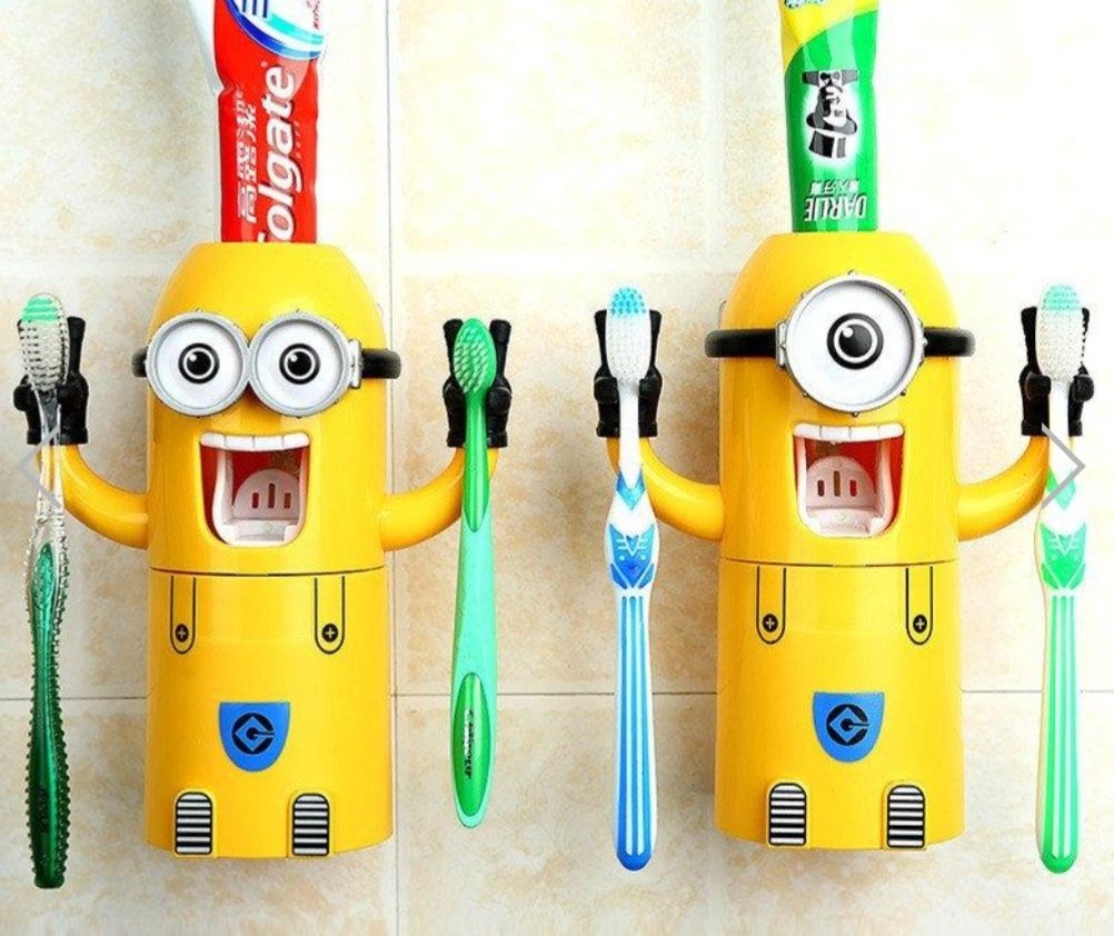 Яскравий Автоматичний дитячий дозатор зубної пасти Міньйон