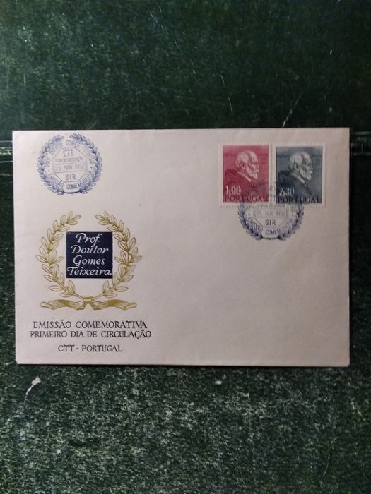 1952 FDC 1° Centenário  Nascimento Do Prof. Doutor Gomes Teixeira MNH