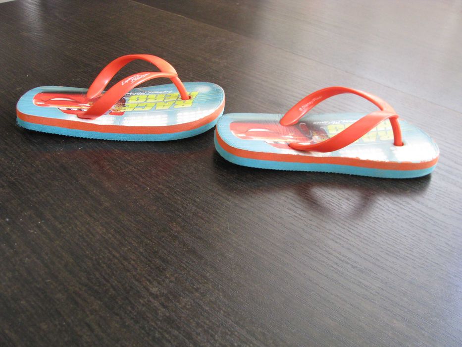 Klapki japonki AUTA cars ZYGZAK długość całkowita 17 cm