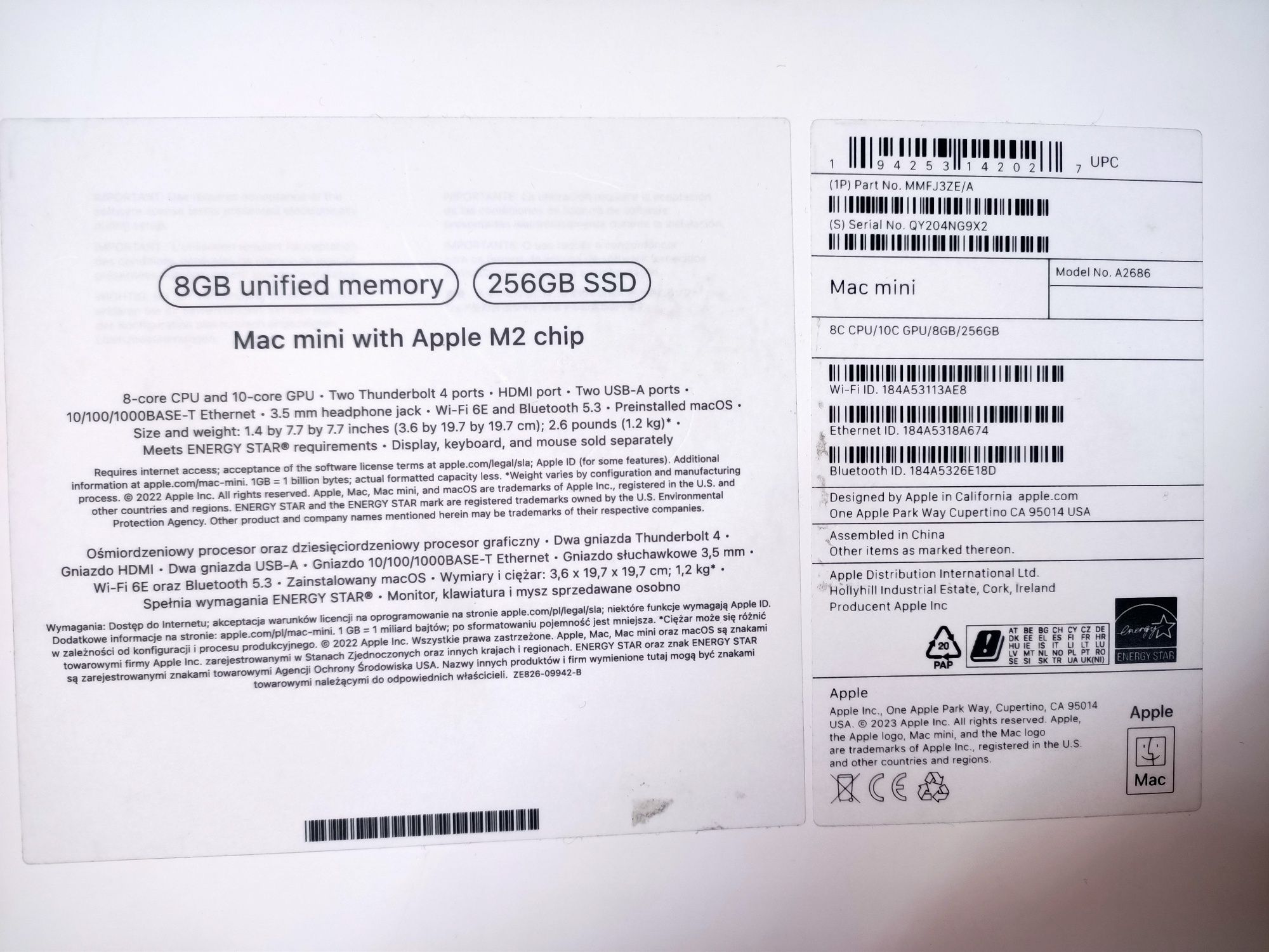 imac Mac mini M2 8GB/256SSD (Новый)