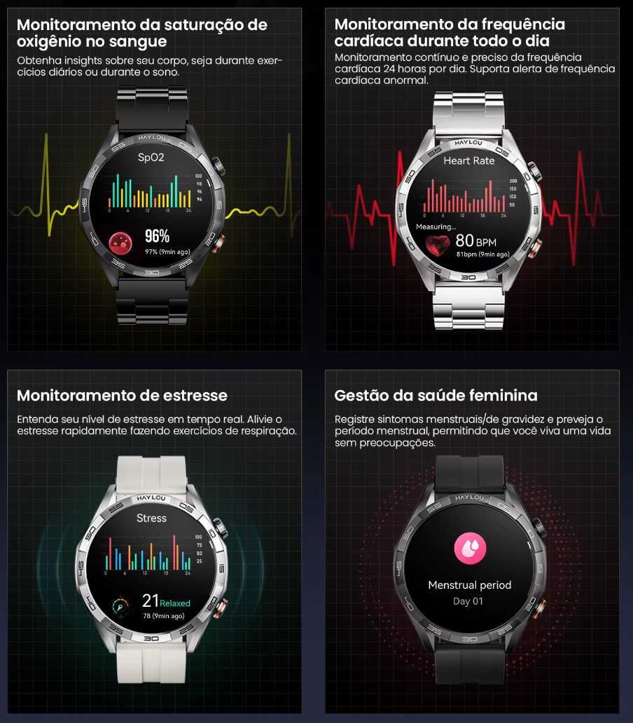 Xiaomi Haylou Solar 5 Smartwatch NOVO!! CAIXA SELADA!! = 60 euros