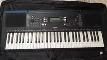 Синтезатор Yamaha e363 +стойка +педаль +чехол