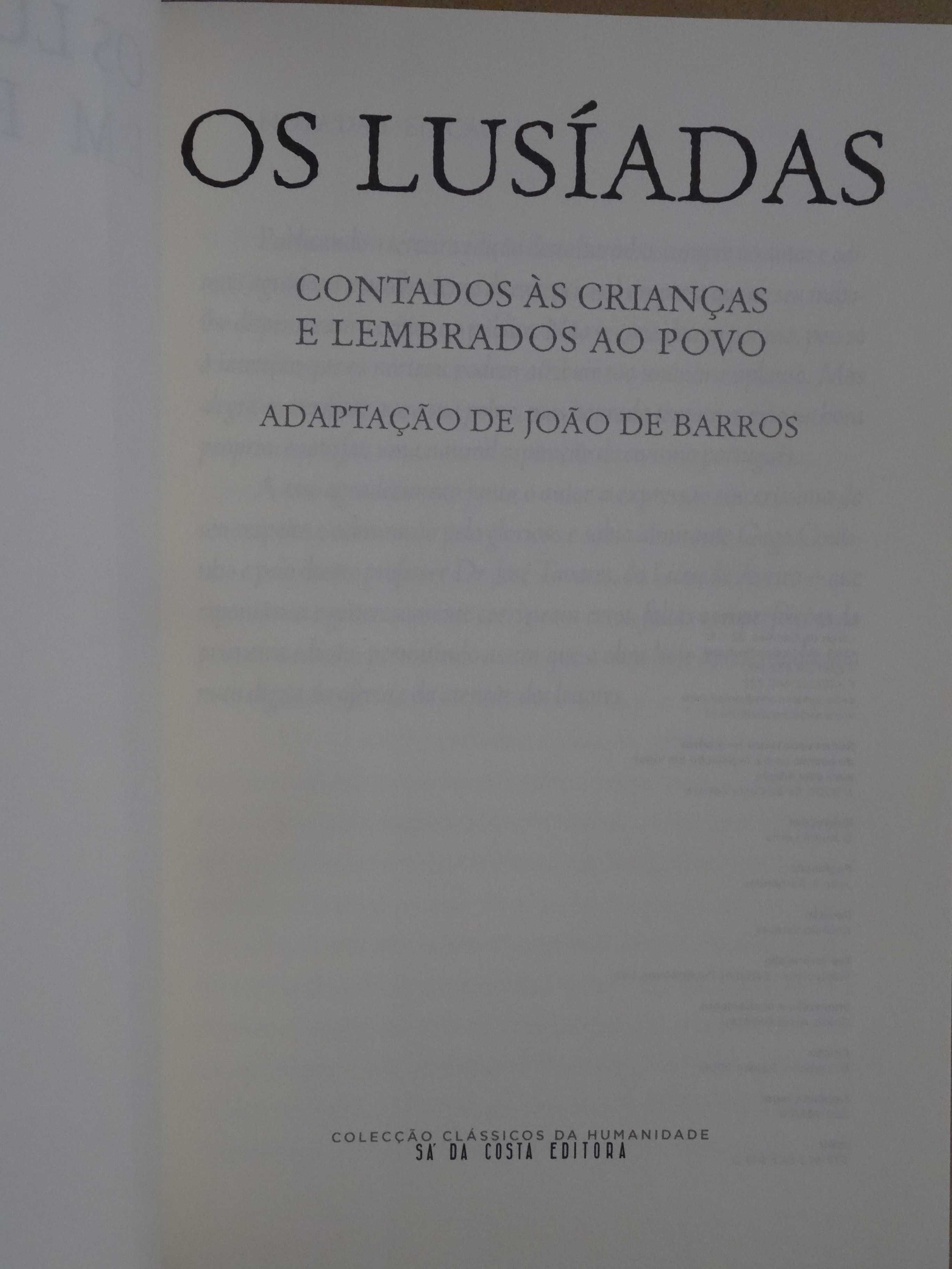 Os Lusíadas de Luís de Vaz de Camões de João de Barros