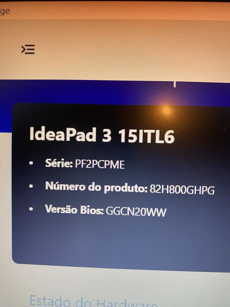 Computador Portátil Lenovo IDEAPAD 315ITL6