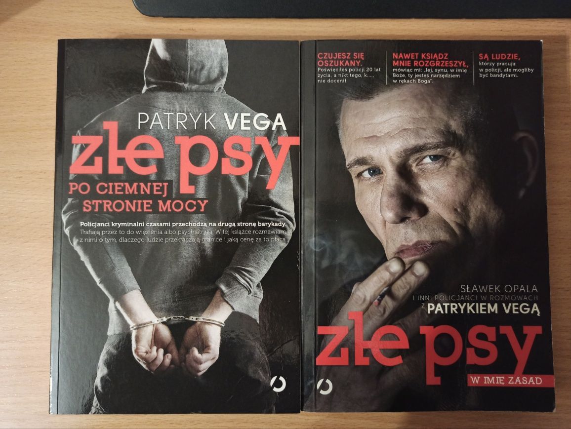 Książka/zestaw/vega/patryk/fakty/prezent/policja/złe/psy/hit/book