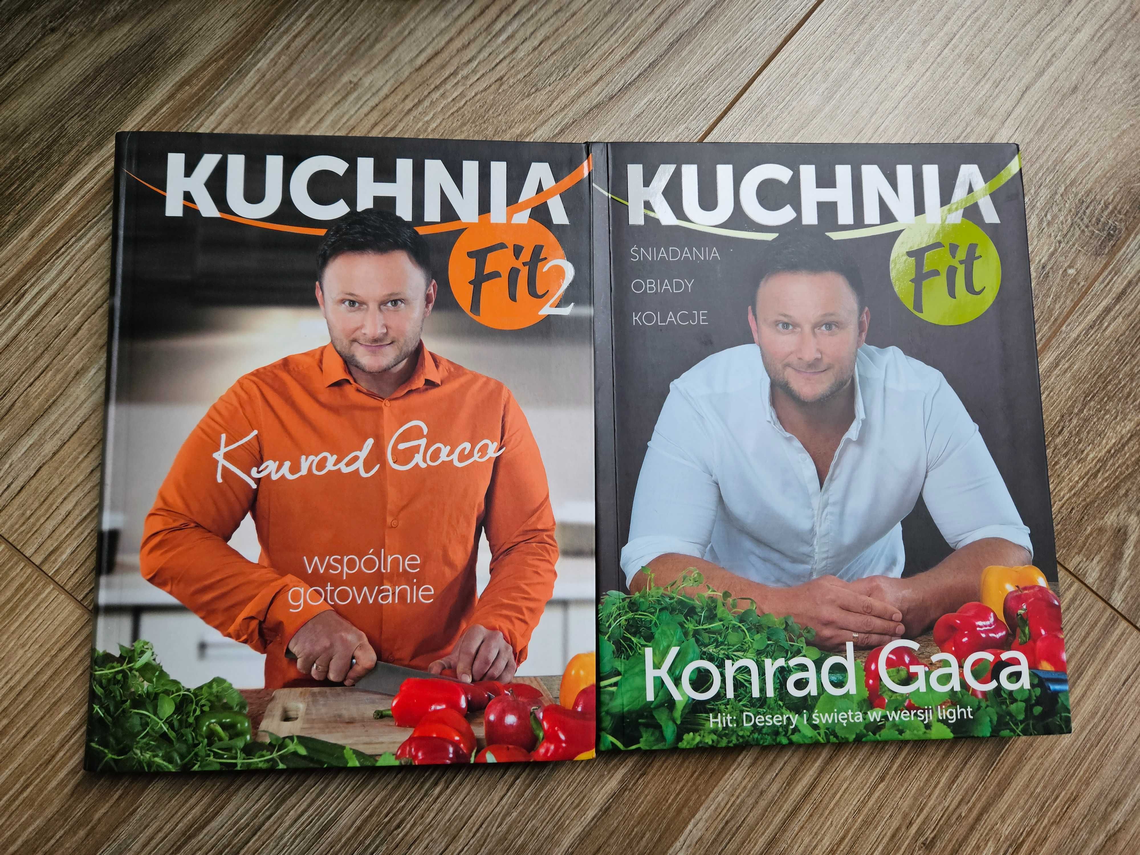 Zestaw książek kulinarnych  kuchnia fit konrad gaca