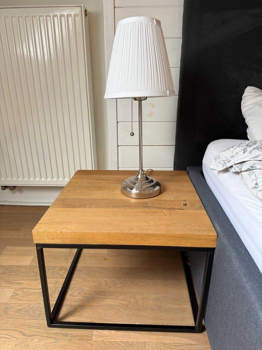 Szafki nocne 50x50x38 cm + lampki nocne 55 cm