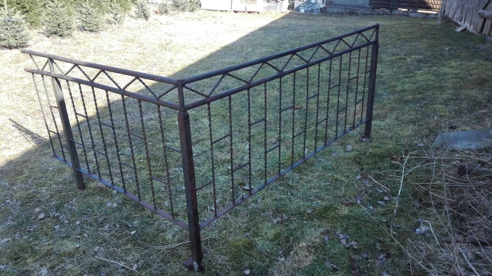 Barierka metalowa wysokość 75cm o łącznej długości 12,50m