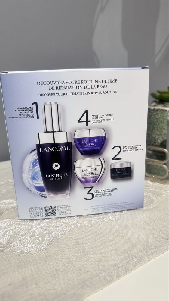 Duży zestaw Lamcome serum 50 ml i kremy do twarzy nowe