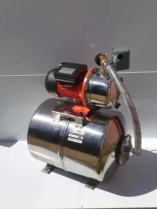 Насосна Станція 1,5 kW Нержавійка 24л (ТІЛЬКИ ДОСТАВКА ПОШТОЮ)